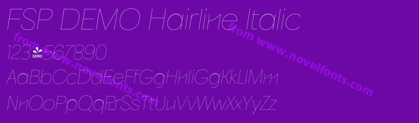 FSP DEMO Hairline ItalicPreview FSP DEMO Hairline ItalicPreview