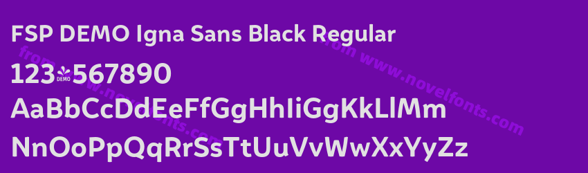 FSP DEMO Igna Sans Black RegularPreview