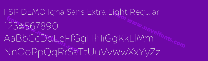 FSP DEMO Igna Sans Extra Light RegularPreview FSP DEMO Igna Sans Extra Light RegularPreview