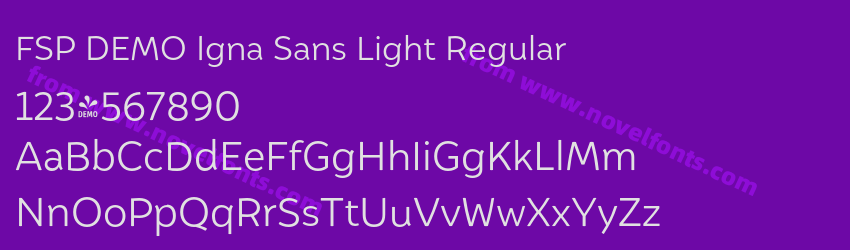 FSP DEMO Igna Sans Light RegularPreview FSP DEMO Igna Sans Light RegularPreview