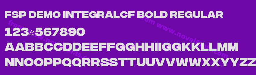 FSP DEMO IntegralCF Bold RegularPreview FSP DEMO IntegralCF Bold RegularPreview
