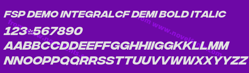 FSP DEMO IntegralCF Demi Bold ItalicPreview FSP DEMO IntegralCF Demi Bold ItalicPreview