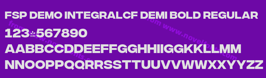 FSP DEMO IntegralCF Demi Bold RegularPreview FSP DEMO IntegralCF Demi Bold RegularPreview