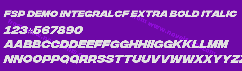 FSP DEMO IntegralCF Extra Bold ItalicPreview FSP DEMO IntegralCF Extra Bold ItalicPreview