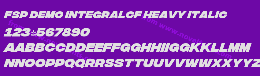 FSP DEMO IntegralCF Heavy ItalicPreview FSP DEMO IntegralCF Heavy ItalicPreview