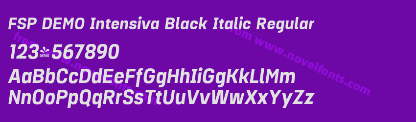 FSP DEMO Intensiva Black Italic RegularPreview FSP DEMO Intensiva Black Italic RegularPreview