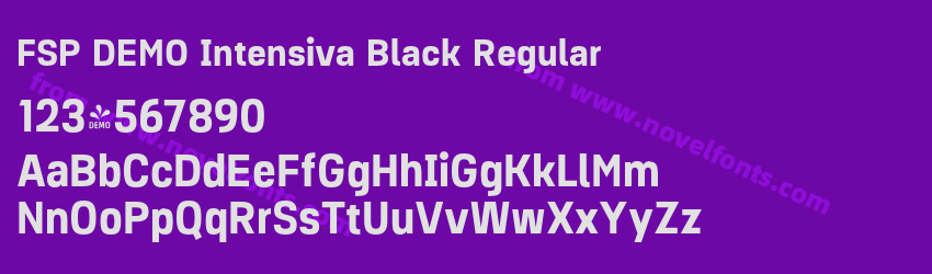 FSP DEMO Intensiva Black RegularPreview FSP DEMO Intensiva Black RegularPreview