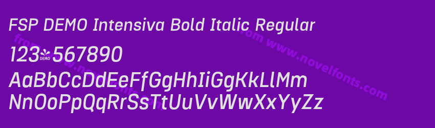 FSP DEMO Intensiva Bold Italic RegularPreview FSP DEMO Intensiva Bold Italic RegularPreview