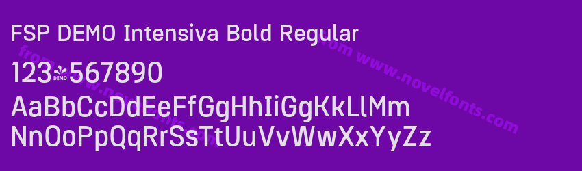FSP DEMO Intensiva Bold RegularPreview FSP DEMO Intensiva Bold RegularPreview