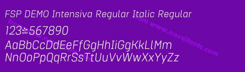 FSP DEMO Intensiva Regular Italic RegularPreview FSP DEMO Intensiva Regular Italic RegularPreview