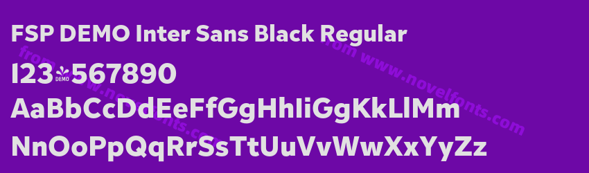 FSP DEMO Inter Sans Black RegularPreview