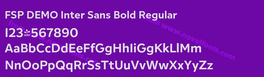FSP DEMO Inter Sans Bold RegularPreview