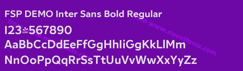 FSP DEMO Inter Sans Bold RegularPreview