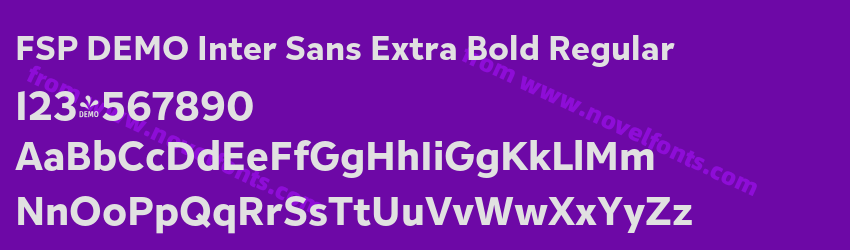 FSP DEMO Inter Sans Extra Bold RegularPreview FSP DEMO Inter Sans Extra Bold RegularPreview