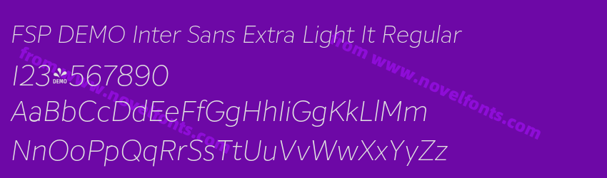 FSP DEMO Inter Sans Extra Light It RegularPreview FSP DEMO Inter Sans Extra Light It RegularPreview