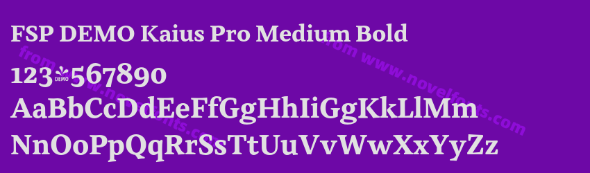 FSP DEMO Kaius Pro Medium BoldPreview FSP DEMO Kaius Pro Medium BoldPreview