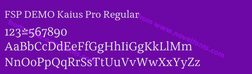FSP DEMO Kaius Pro RegularPreview FSP DEMO Kaius Pro RegularPreview