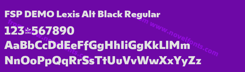 FSP DEMO Lexis Alt Black RegularPreview FSP DEMO Lexis Alt Black RegularPreview