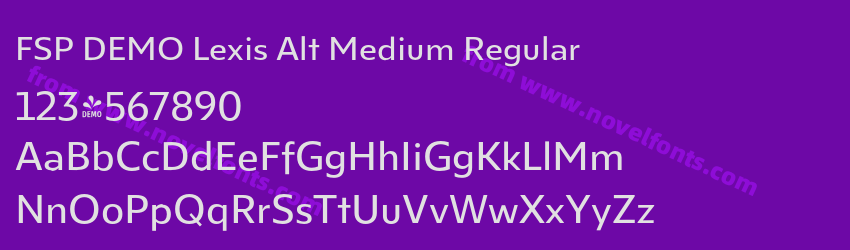 FSP DEMO Lexis Alt Medium RegularPreview FSP DEMO Lexis Alt Medium RegularPreview