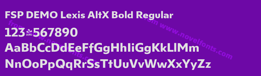 FSP DEMO Lexis AltX Bold RegularPreview FSP DEMO Lexis AltX Bold RegularPreview