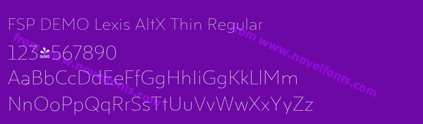 FSP DEMO Lexis AltX Thin RegularPreview