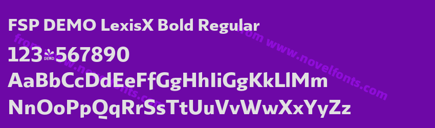 FSP DEMO LexisX Bold RegularPreview FSP DEMO LexisX Bold RegularPreview