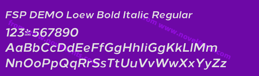 FSP DEMO Loew Bold Italic RegularPreview FSP DEMO Loew Bold Italic RegularPreview