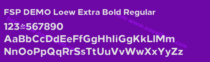 FSP DEMO Loew Extra Bold RegularPreview FSP DEMO Loew Extra Bold RegularPreview