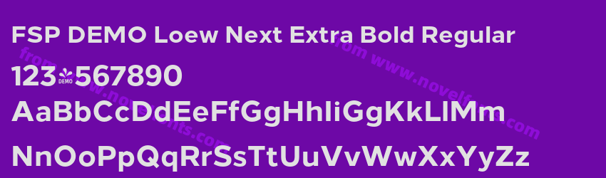 FSP DEMO Loew Next Extra Bold RegularPreview FSP DEMO Loew Next Extra Bold RegularPreview