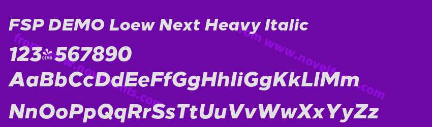 FSP DEMO Loew Next Heavy ItalicPreview FSP DEMO Loew Next Heavy ItalicPreview