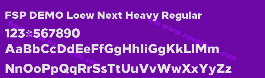 FSP DEMO Loew Next Heavy RegularPreview FSP DEMO Loew Next Heavy RegularPreview