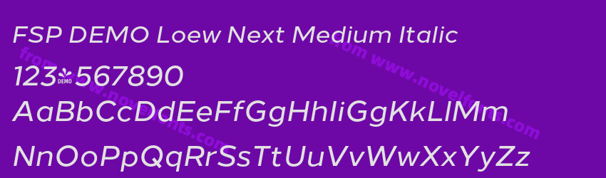 FSP DEMO Loew Next Medium ItalicPreview FSP DEMO Loew Next Medium ItalicPreview