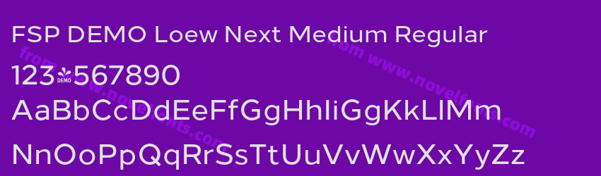 FSP DEMO Loew Next Medium RegularPreview FSP DEMO Loew Next Medium RegularPreview