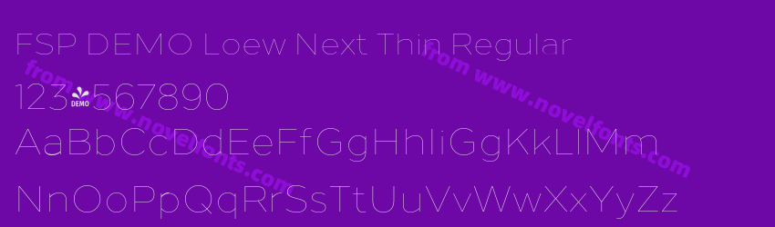 FSP DEMO Loew Next Thin RegularPreview FSP DEMO Loew Next Thin RegularPreview