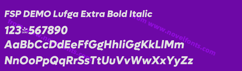 FSP DEMO Lufga Extra Bold ItalicPreview FSP DEMO Lufga Extra Bold ItalicPreview