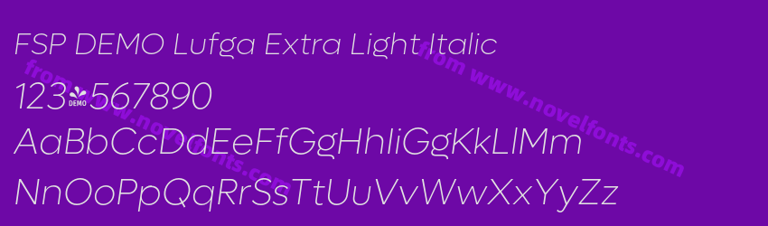 FSP DEMO Lufga Extra Light ItalicPreview FSP DEMO Lufga Extra Light ItalicPreview