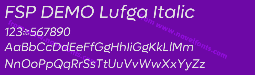 FSP DEMO Lufga ItalicPreview FSP DEMO Lufga ItalicPreview