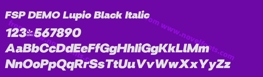 FSP DEMO Lupio Black ItalicPreview FSP DEMO Lupio Black ItalicPreview