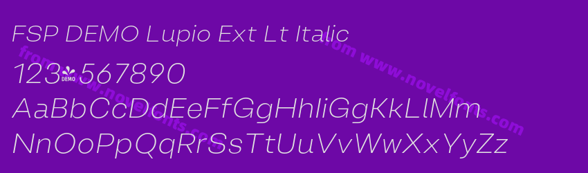 FSP DEMO Lupio Ext Lt ItalicPreview FSP DEMO Lupio Ext Lt ItalicPreview