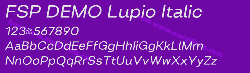 FSP DEMO Lupio ItalicPreview FSP DEMO Lupio ItalicPreview