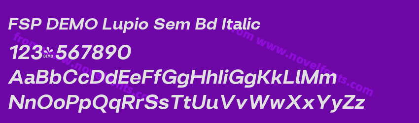 FSP DEMO Lupio Sem Bd ItalicPreview FSP DEMO Lupio Sem Bd ItalicPreview