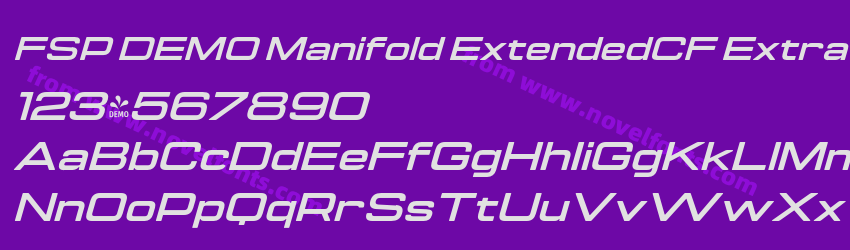FSP DEMO Manifold ExtendedCF Extra Bold ItalicPreview FSP DEMO Manifold ExtendedCF Extra Bold ItalicPreview