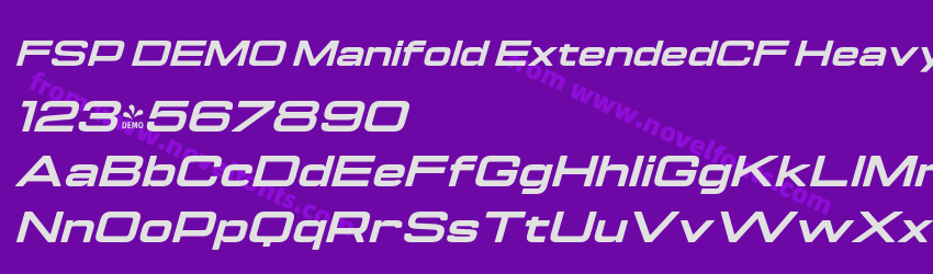 FSP DEMO Manifold ExtendedCF Heavy ItalicPreview FSP DEMO Manifold ExtendedCF Heavy ItalicPreview