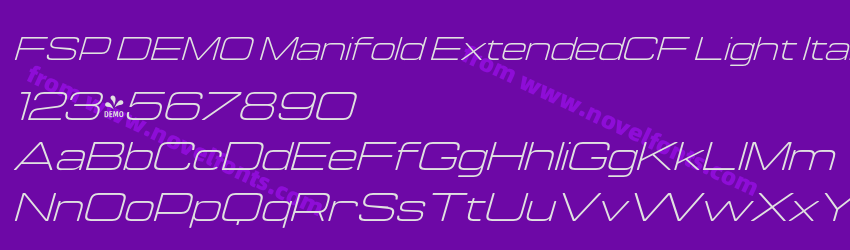 FSP DEMO Manifold ExtendedCF Light ItalicPreview FSP DEMO Manifold ExtendedCF Light ItalicPreview