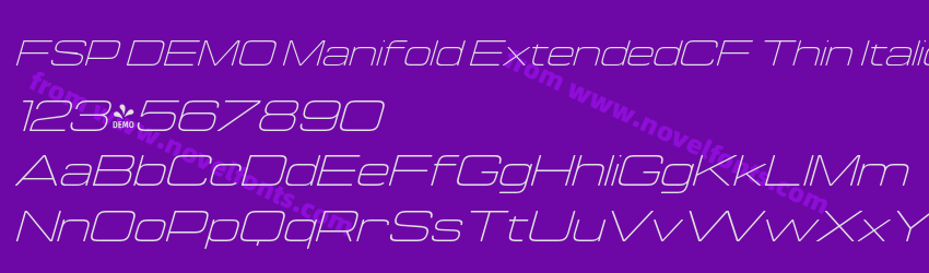 FSP DEMO Manifold ExtendedCF Thin ItalicPreview