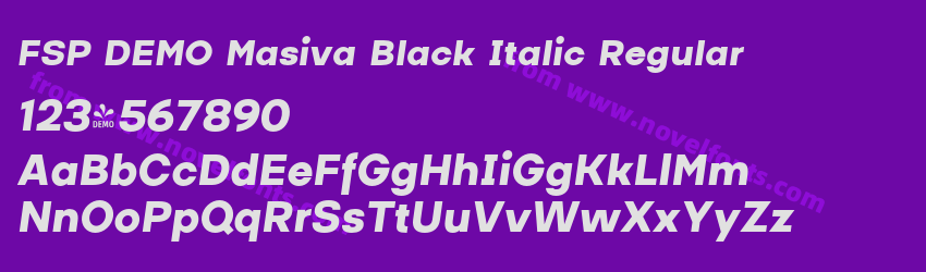 FSP DEMO Masiva Black Italic RegularPreview