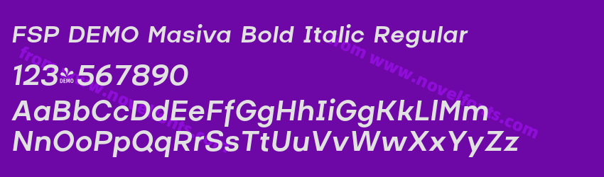 FSP DEMO Masiva Bold Italic RegularPreview FSP DEMO Masiva Bold Italic RegularPreview