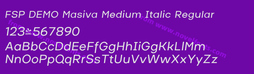 FSP DEMO Masiva Medium Italic RegularPreview FSP DEMO Masiva Medium Italic RegularPreview