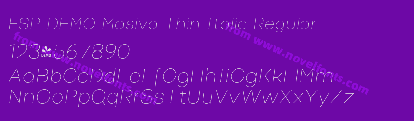 FSP DEMO Masiva Thin Italic RegularPreview FSP DEMO Masiva Thin Italic RegularPreview