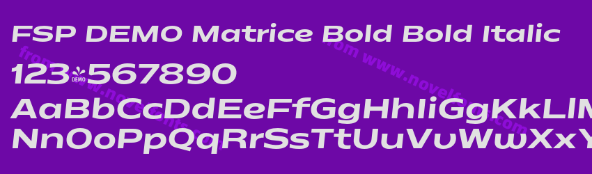 FSP DEMO Matrice Bold Bold ItalicPreview FSP DEMO Matrice Bold Bold ItalicPreview